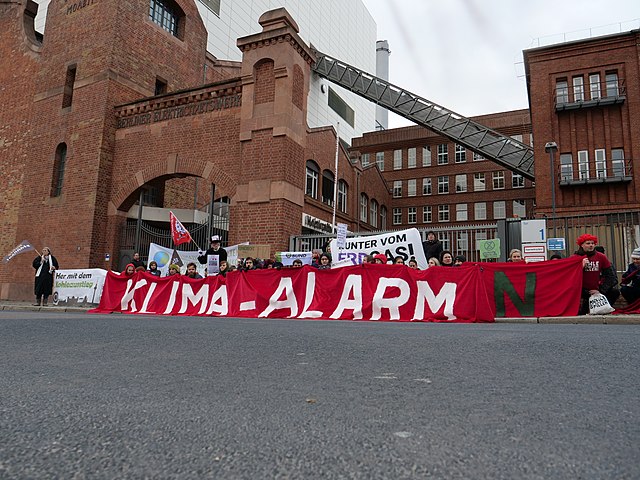 Rote Linie fr Kohle l und Erdgas in Berlin Demonstration 2018 36